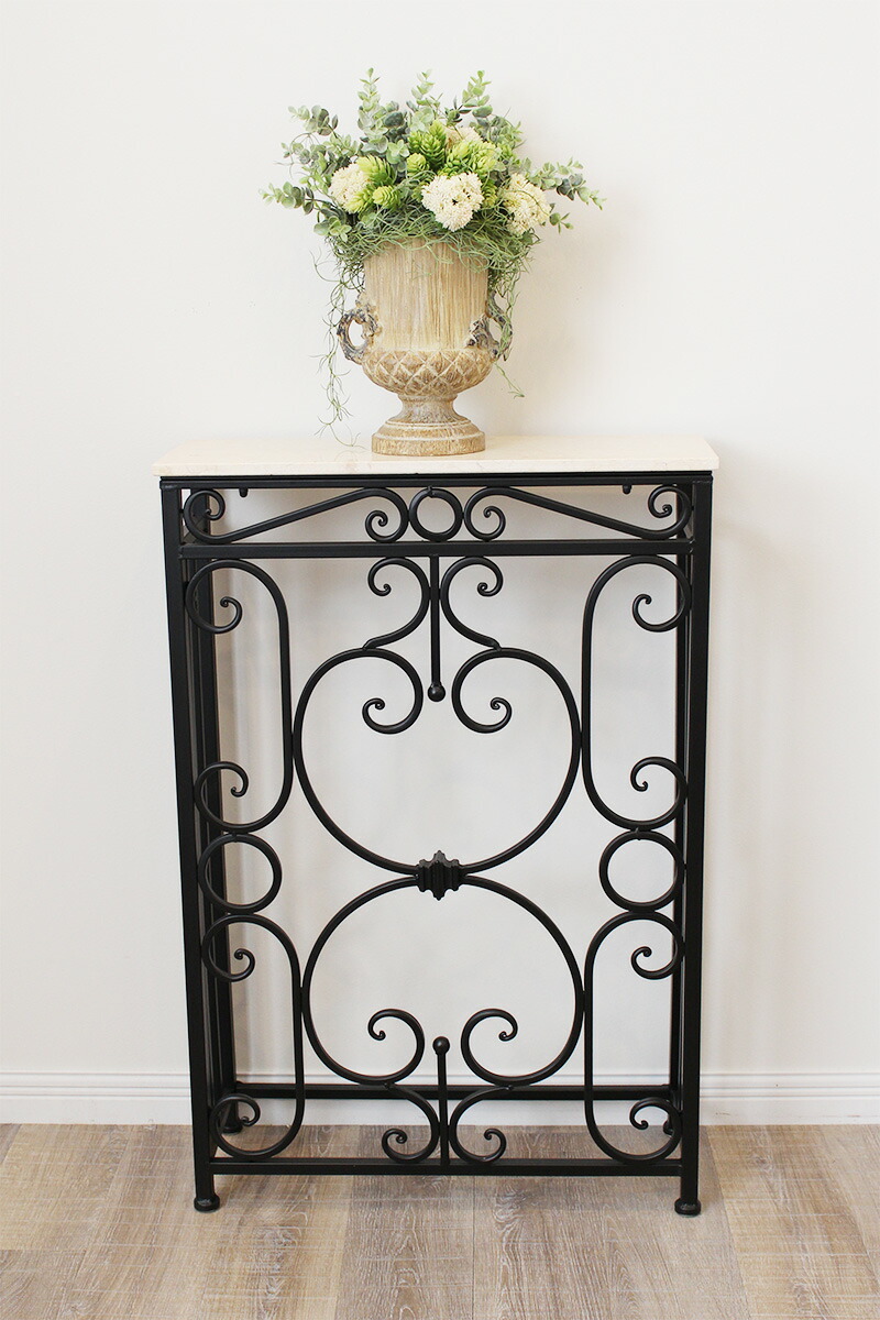 楽天市場】Iron Smith 天板大理石 コンソール Sサイズアイアン