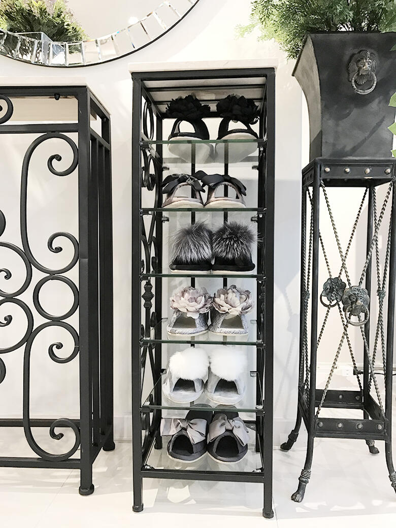 楽天市場】Wrought Iron 天板大理石 アイアン スリッパラックアイアン