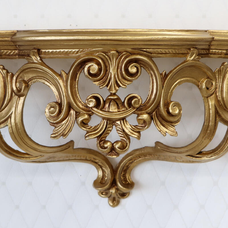 楽天市場】イタリア製 壁掛けコンソール ゴールドデコレーション