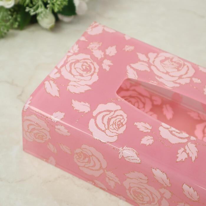 楽天市場】ティッシュボックスケース スウィートピンクローズバラ