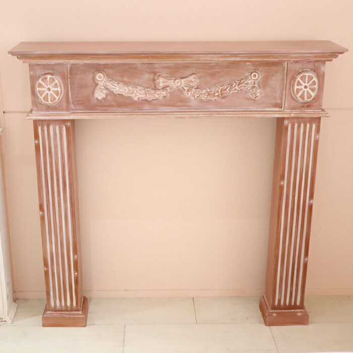 楽天市場】マントルピース ロココウォッシュシャビー シャビーシック