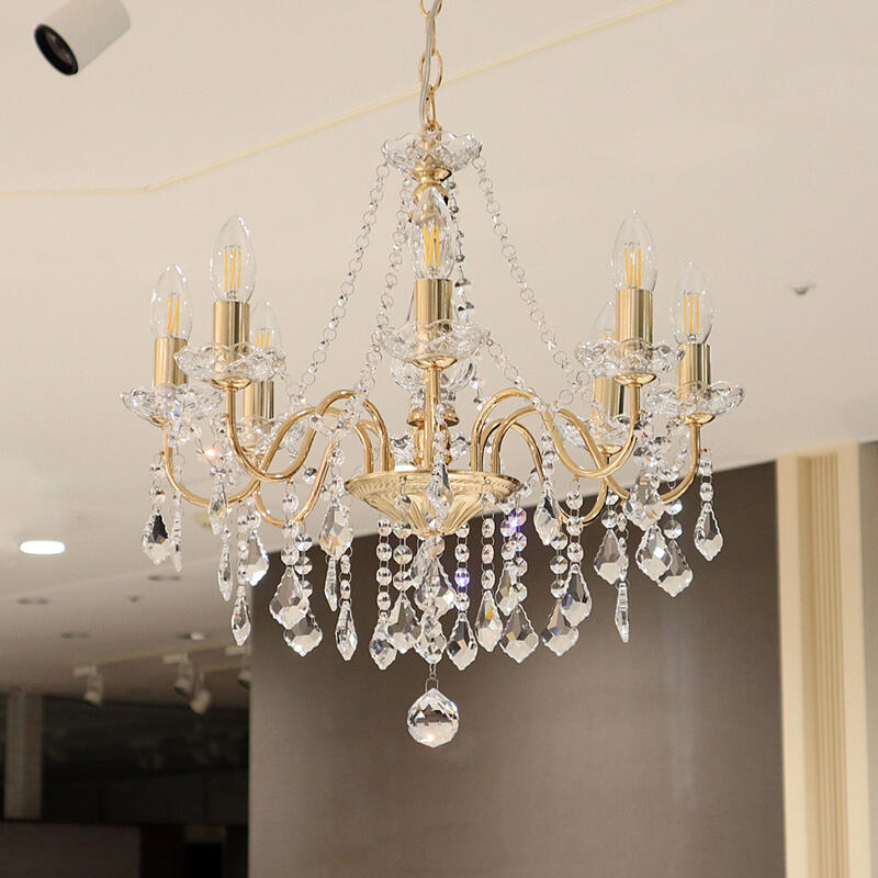 楽天市場】8灯シャンデリア ゴールドシャンデリア ライト インテリア