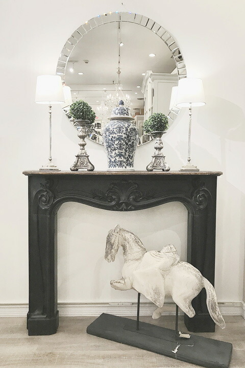 楽天市場】ポイント10倍SALEマントルピース アンティークブラック