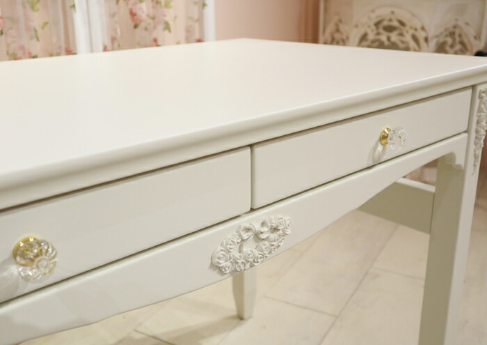 楽天市場】Celesta チェレスタ 学習デスクロマンチック 姫系 白家具