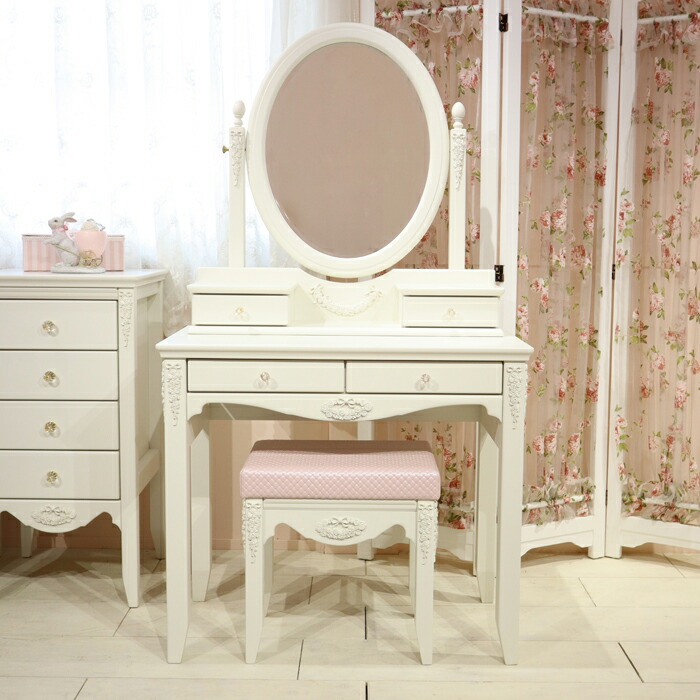 楽天市場】Celesta チェレスタ ドレッサー3点セット（鏡＋デスク＋