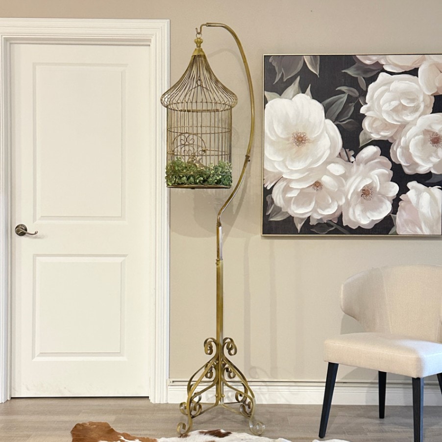 楽天市場】ポイント10倍SALEアンティークバードケージ スタンドセット