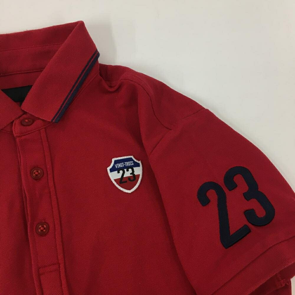 楽天市場】【美品】23区スポーツ 半袖ポロシャツ レッド×ネイビー 襟淵