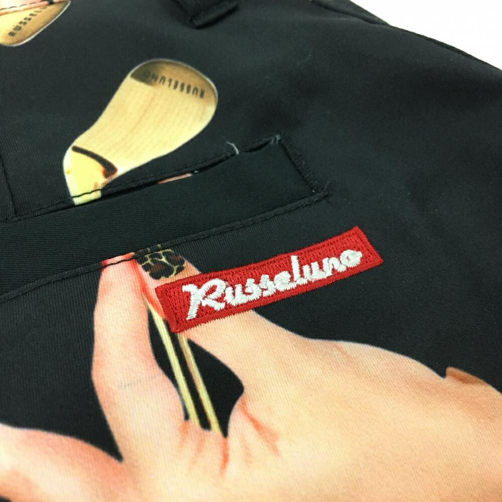 楽天市場】【超美品】ラッセルノ ショートパンツ 黒×ペールオレンジ