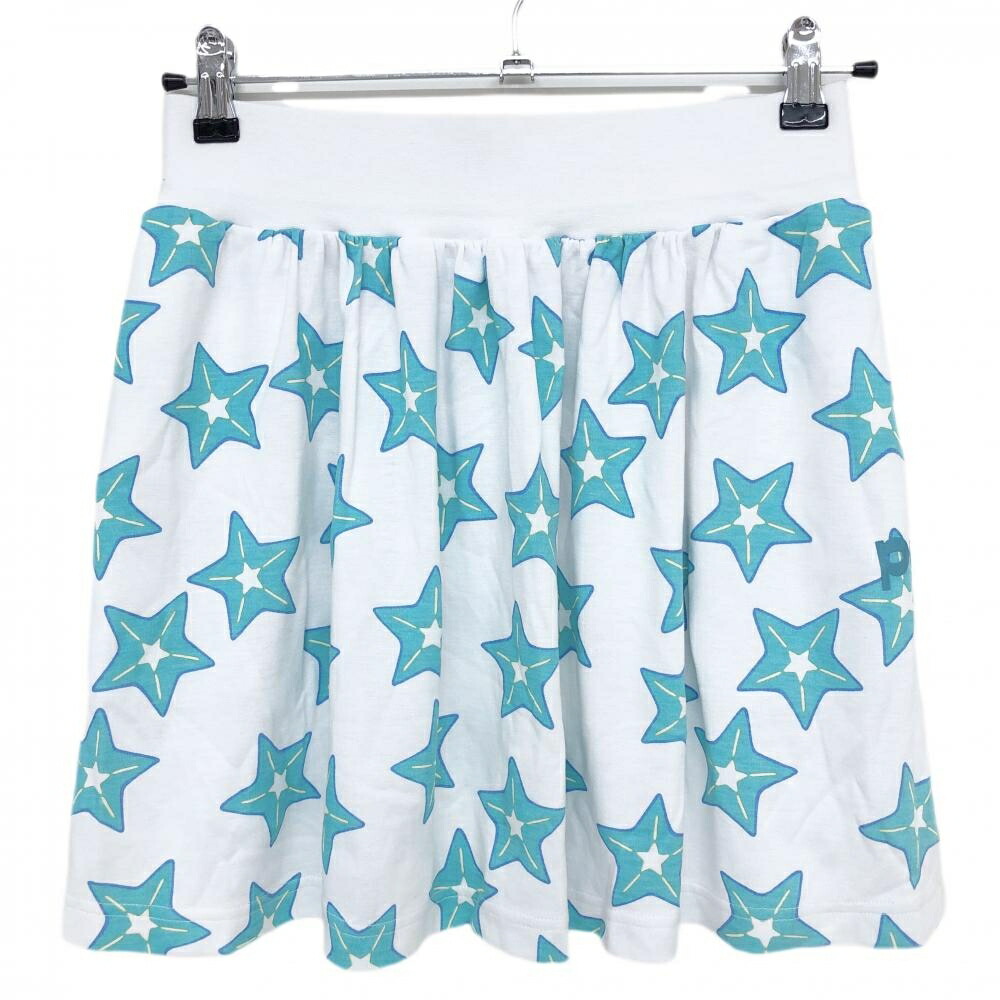 楽天市場】【美品】パーリーゲイツ フレアスカート 白×ライトブルー