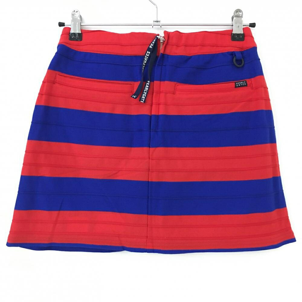 楽天市場】【超美品】パーリーゲイツ スカート レッド×ブルー ボーダー
