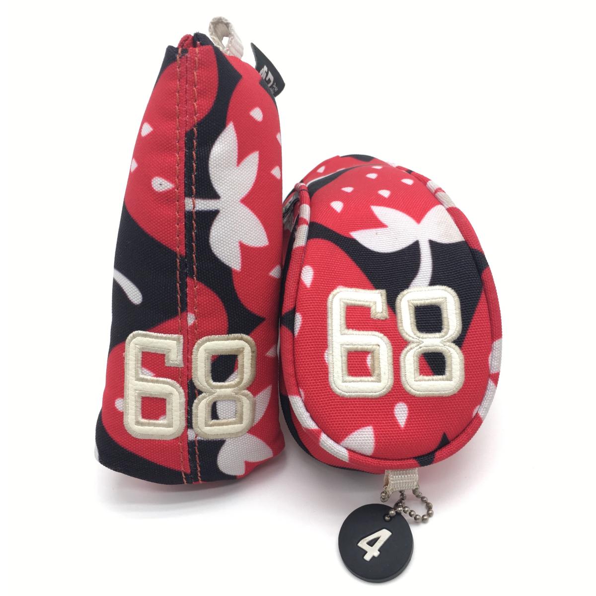 楽天市場】パーリーゲイツ ヘッドカバー2点セット(FW パター) レッド