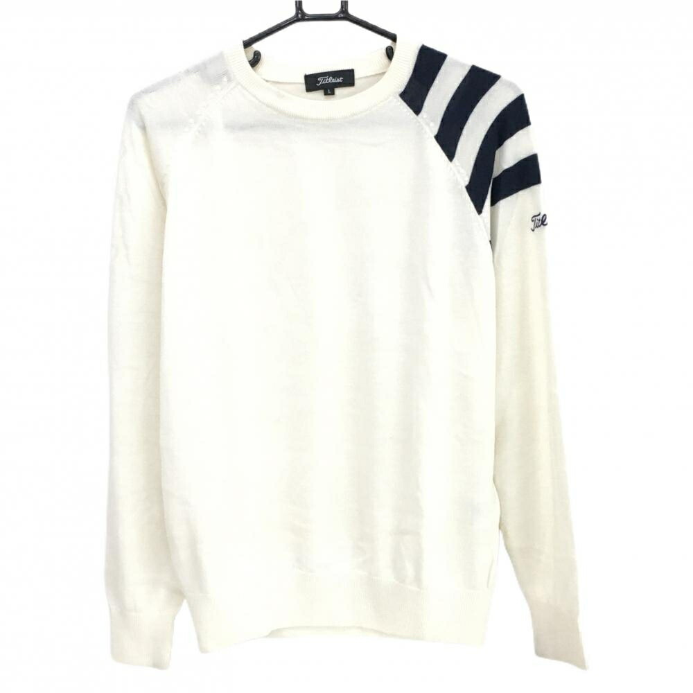 楽天市場】タイトリスト セーター アイボリー×ネイビー 一部ボーダー