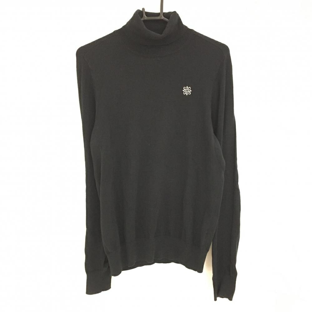楽天市場】セントアンドリュース タートルネックセーター 黒 ロゴ白