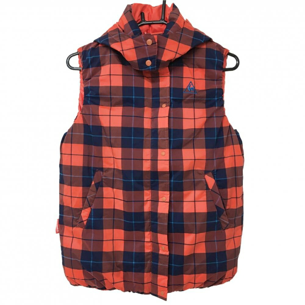 楽天市場】ルコック リバーシブルダウンベスト レッド×ネイビー