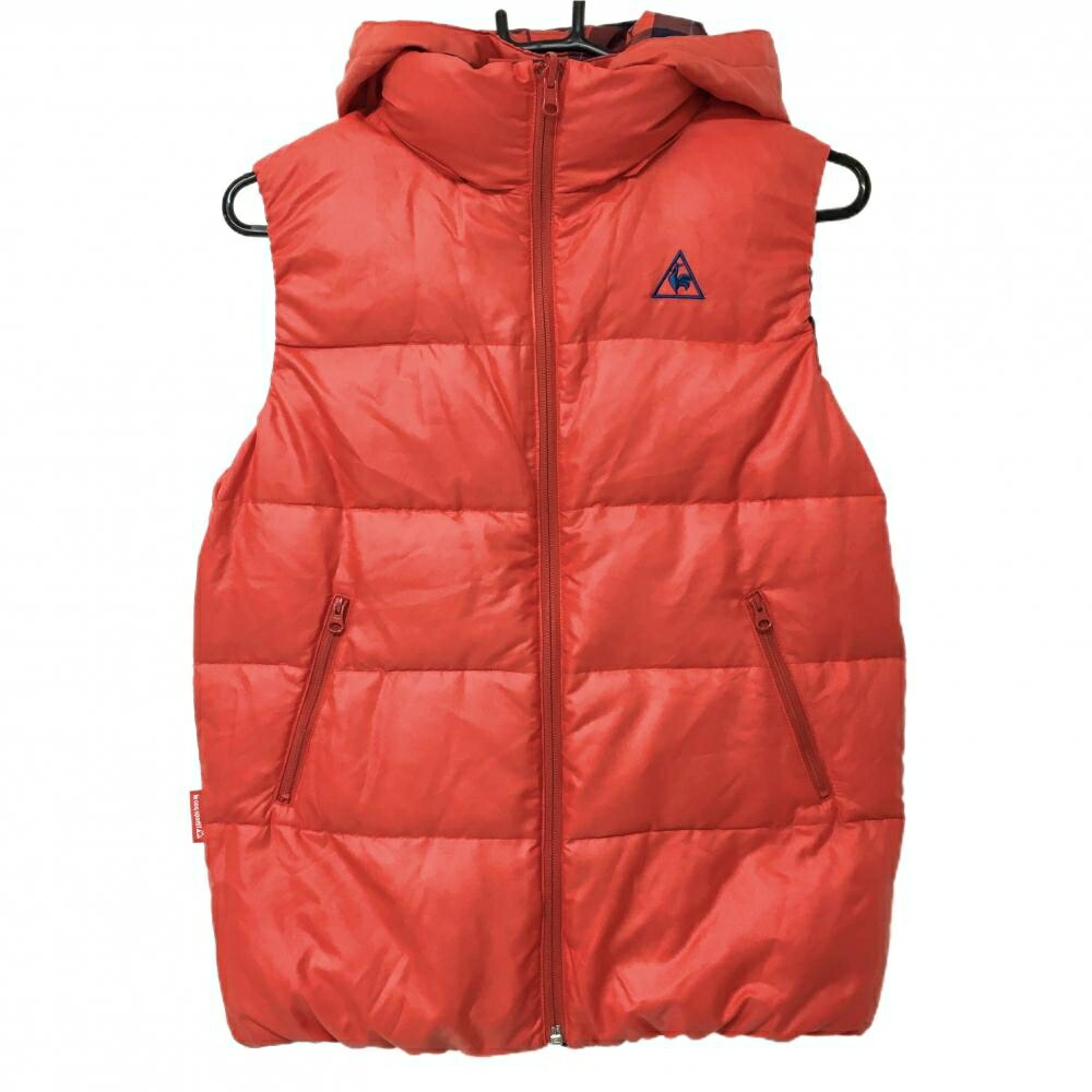 楽天市場】ルコック リバーシブルダウンベスト レッド×ネイビー