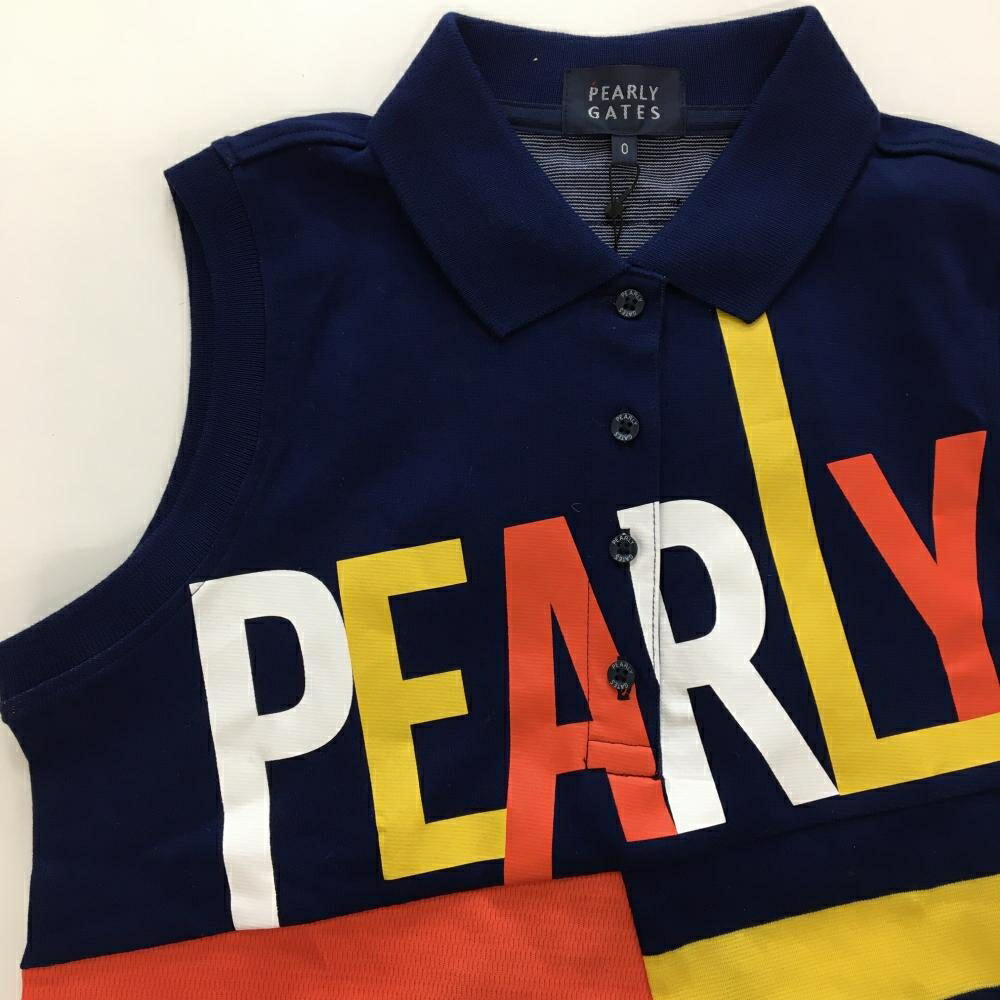 楽天市場】【新品】パーリーゲイツ ノースリーブポロシャツ ネイビー