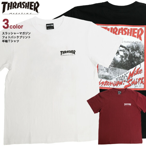 楽天市場】THRASHER Tシャツ スラッシャー フォトプリント 半袖Tシャツ