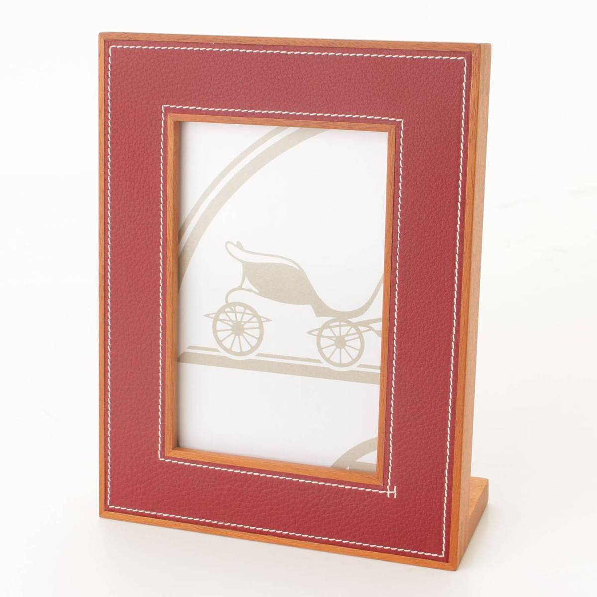 楽天市場】【エルメス】Hermes レザー×ウッド フォトフレーム