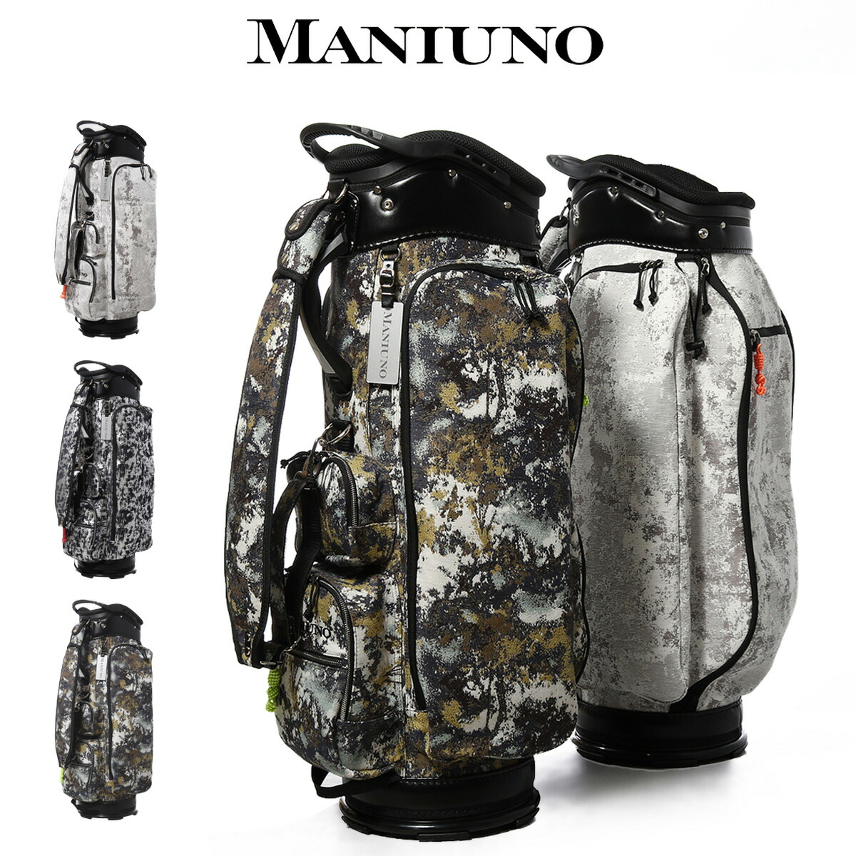 楽天市場】マニウノ ゴルフ キャディバッグ カート型 9分割 9.5型 46