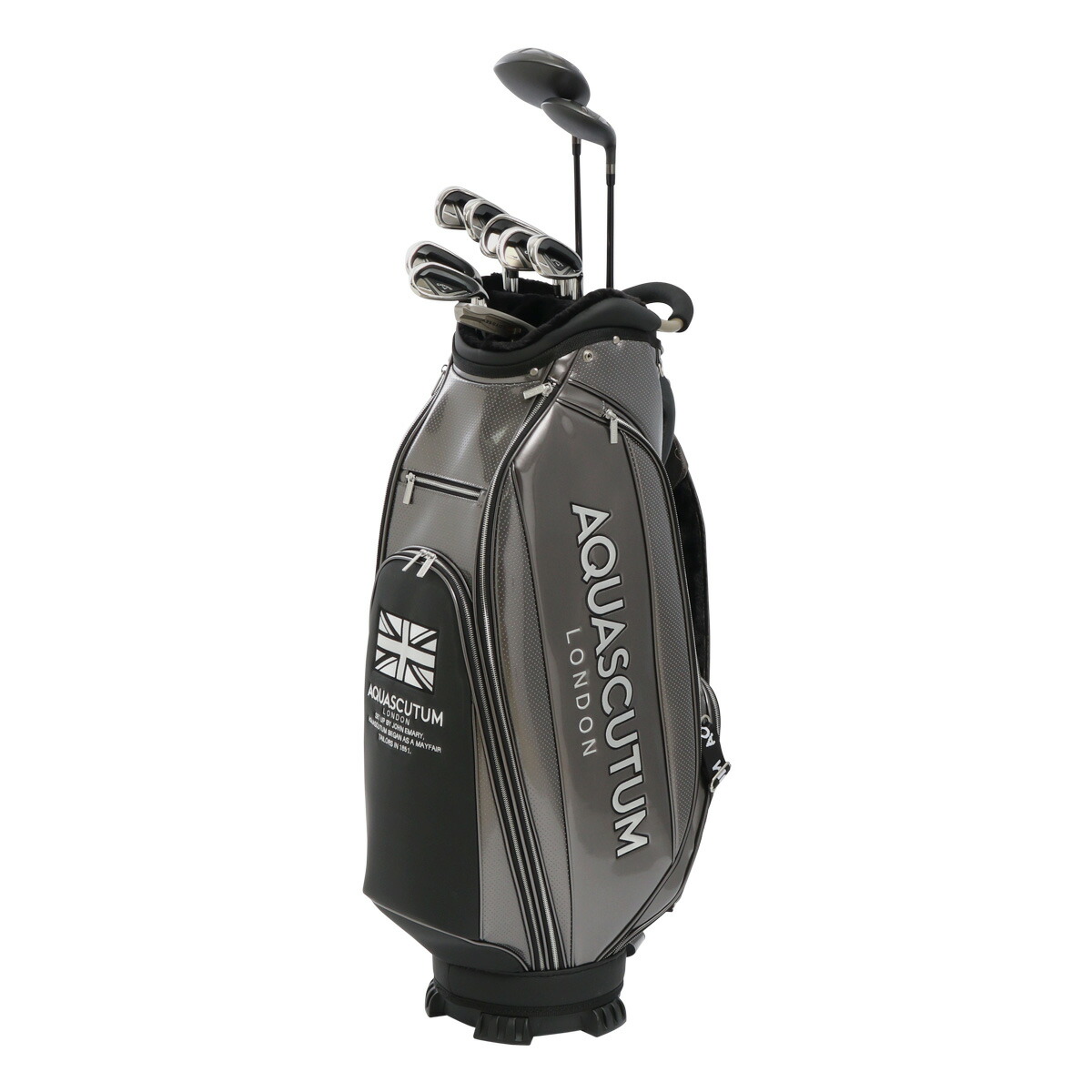 楽天市場】アクアスキュータム ゴルフ キャディバッグ カート型 9型 5