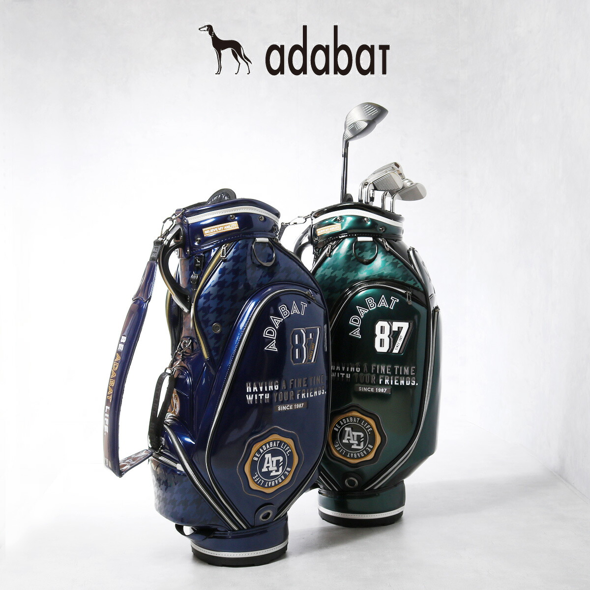 楽天市場】アダバット ゴルフ キャディバッグ カート型 9.0型 47インチ