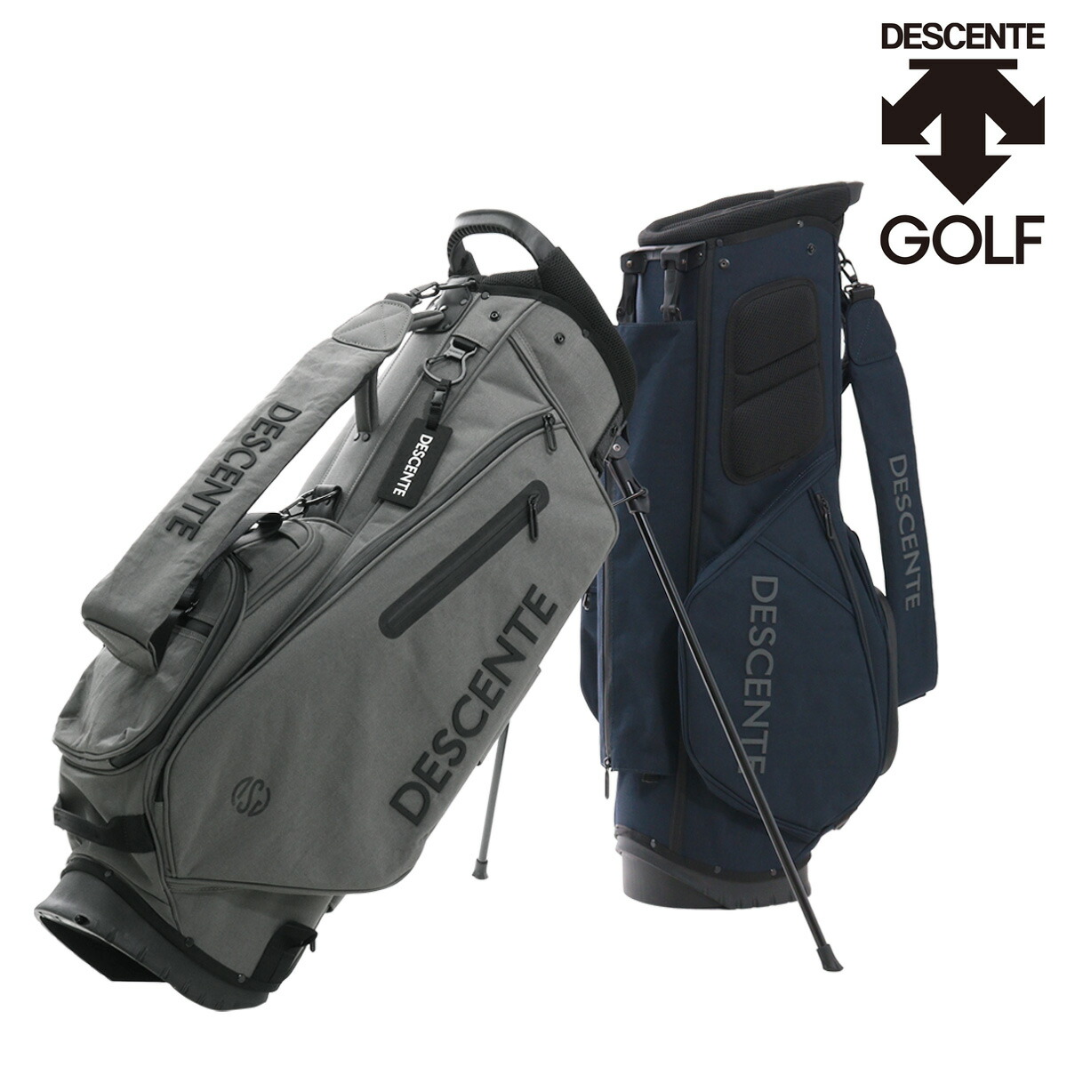 楽天市場】デサント ゴルフ キャディバッグ スタンド型 4分割 9型 47