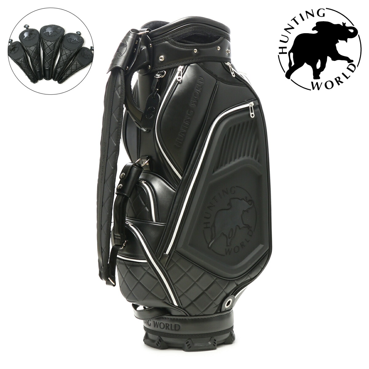 楽天市場】ハンティングワールド ゴルフ キャディバッグ ヘッドカバー5