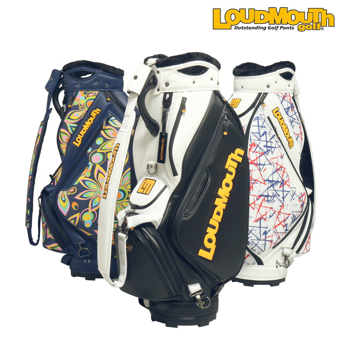 楽天市場】ラウドマウス ゴルフ キャディバッグ カート型 9.5型 4.3kg