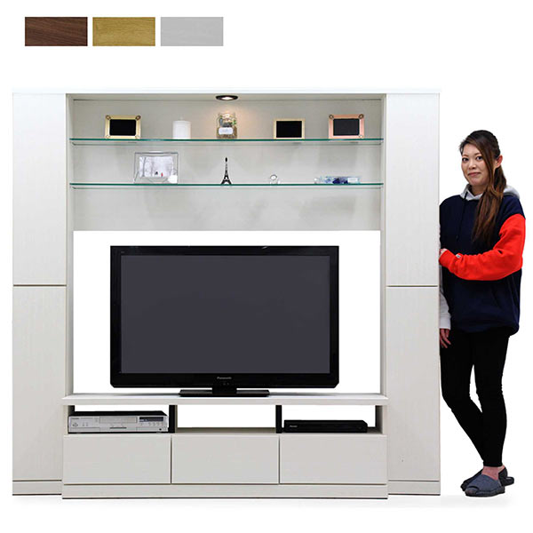 楽天市場】テレビ台 ハイタイプ 収納 幅190cm 高さ180cm 55インチ led
