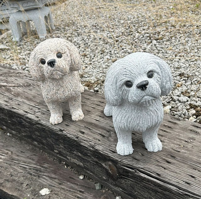 楽天市場】犬の置物 2色 高さ23cm犬 子犬 小犬 イヌ いぬ シーズー