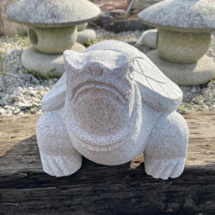 楽天市場】御影石 カメ(大)かめ 亀 置物 置き物 玄関 エントランス 庭