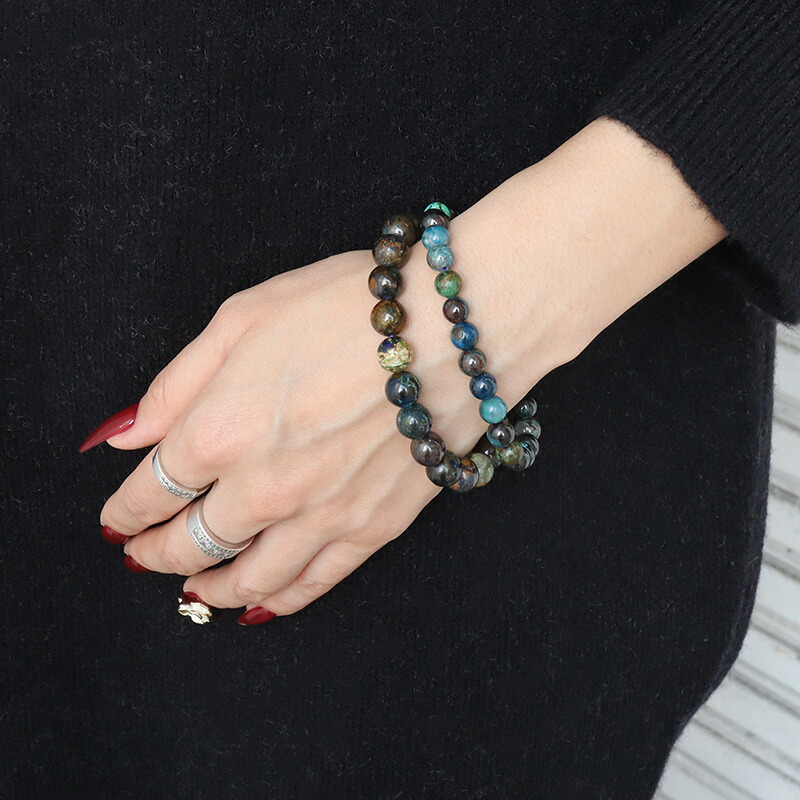 楽天市場】高品質 天然 クリソコラアズライト ブレスレット 鳳凰石