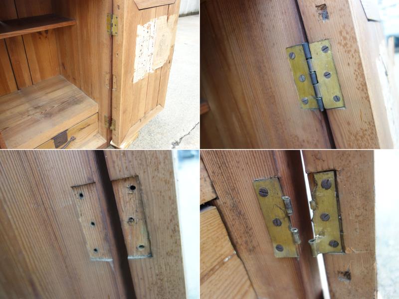 楽天市場】【中古】K▽木製 金庫 道具箱 古い家具 木箱 鍵付き □大型