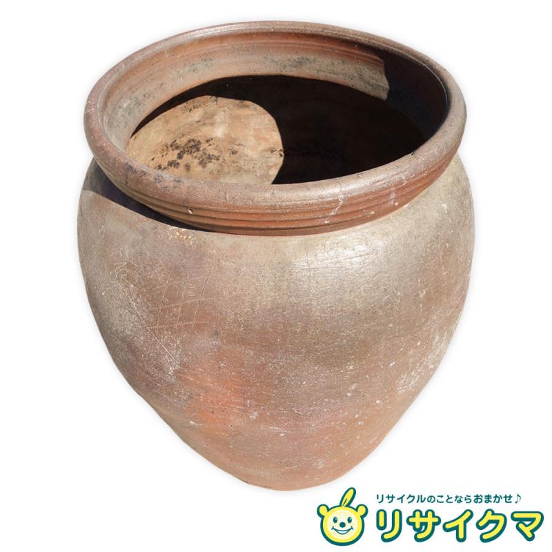 楽天市場】【中古】M▽古備前 水瓶 窯印有り 大壺 大水瓶 水甕 □大型