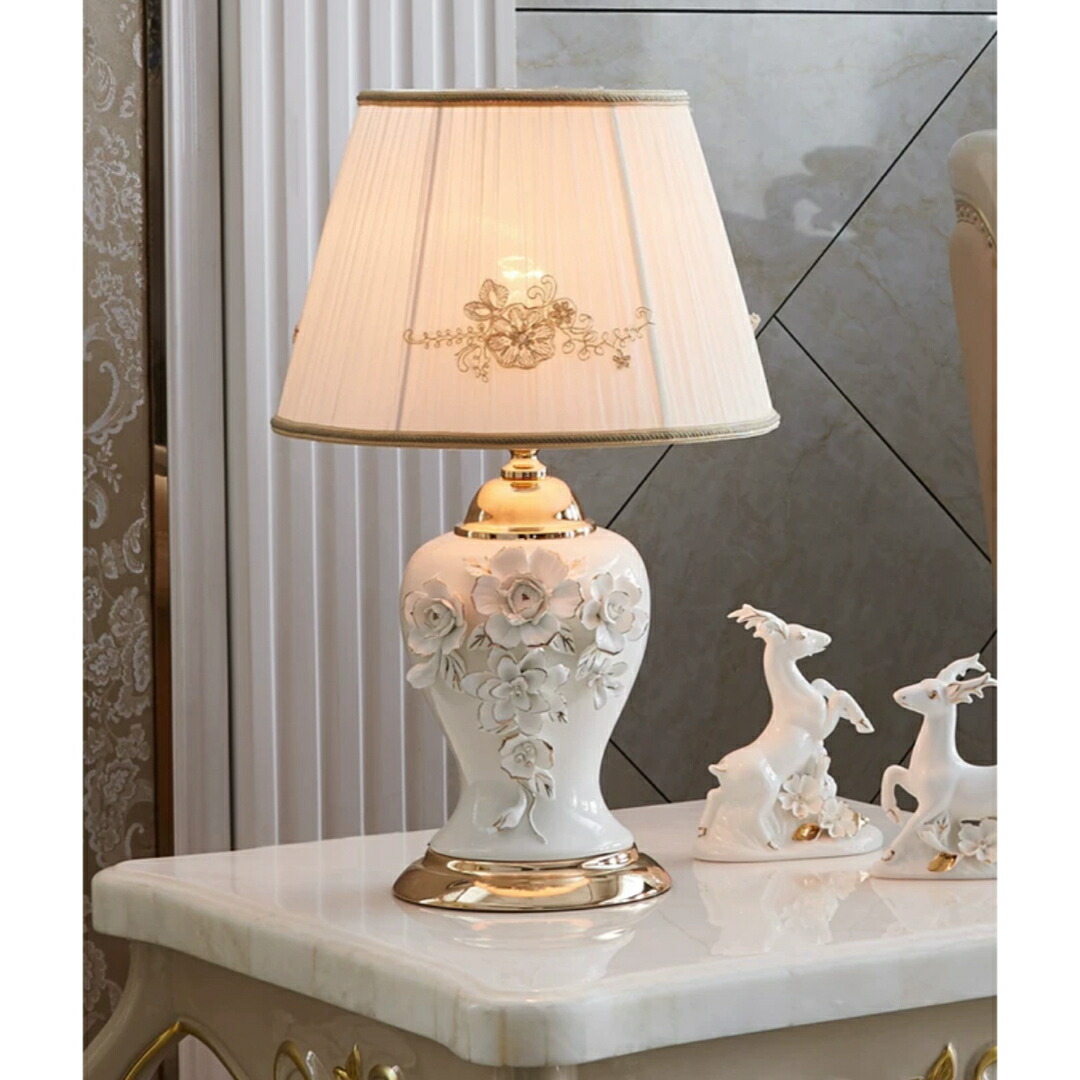 楽天市場】A039314花柄 照明スタンドライト テーブルランプ デスク