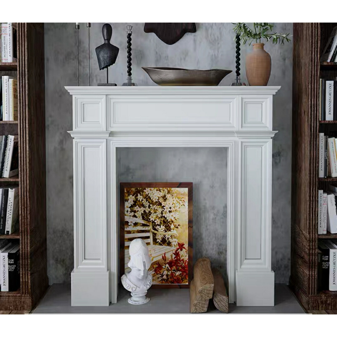 楽天市場】A033914玄関テーブル アンティーク調マントルピース型