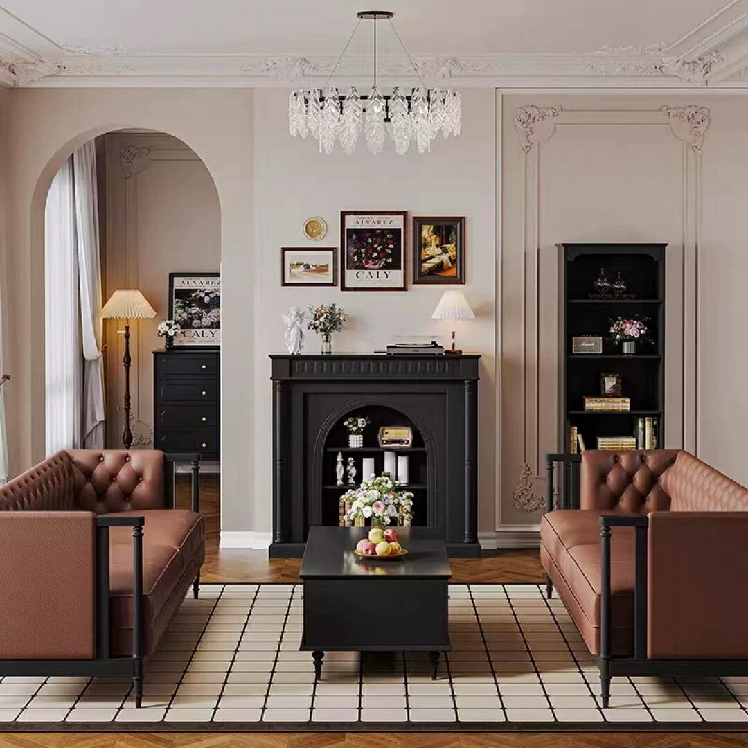 楽天市場】a063982玄関テーブル アンティーク調マントルピース型