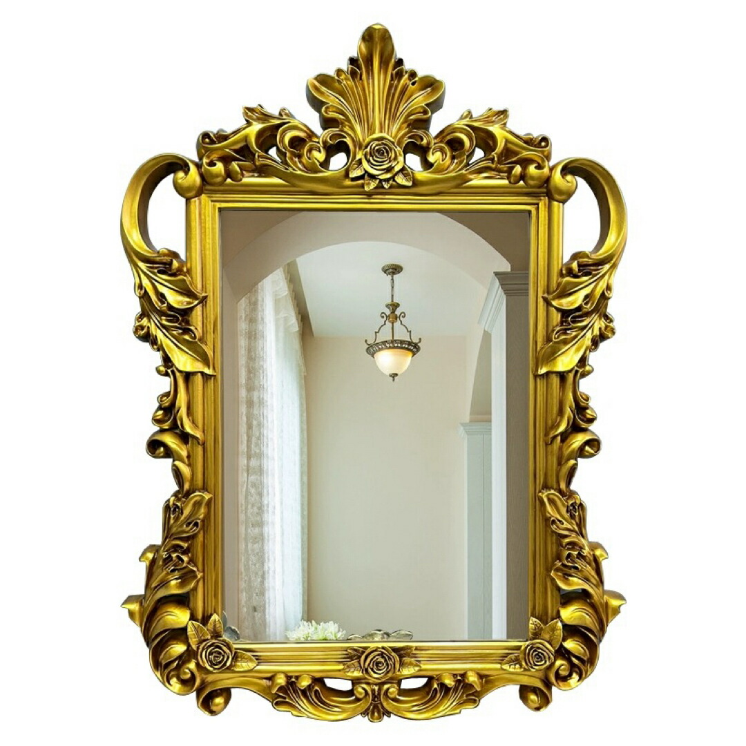 楽天市場】A032747高級感 豪華鏡 アンティーク調 壁掛け鏡 壁掛け