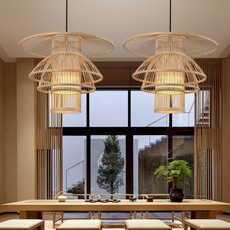 楽天市場】A053170L79-1竹.籐.ペンダントライト．洋風照明