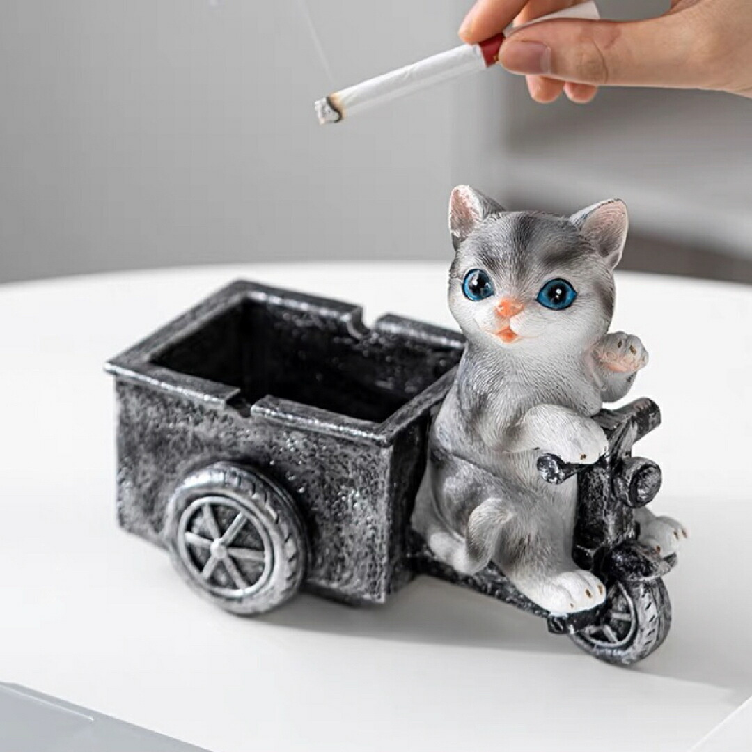 楽天市場】A020858卓上灰皿 ネコ 卓上収納 小物入れ 猫柄 雑貨 キー