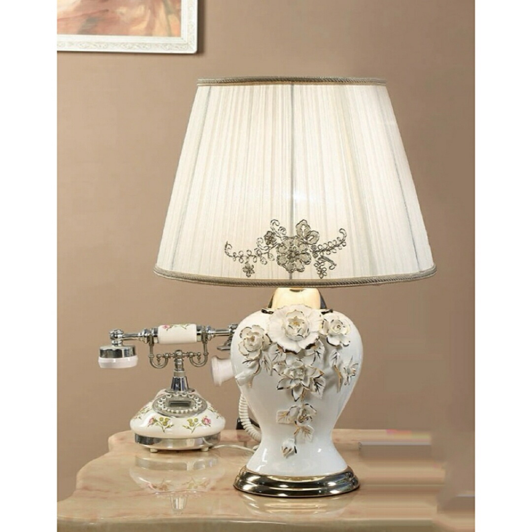 楽天市場】A039314花柄 照明スタンドライト テーブルランプ デスク