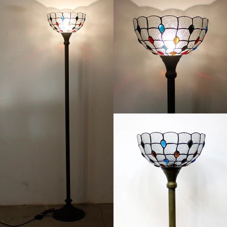 楽天市場】A039869ステンドグラスフロアライト 間接照明 フロア