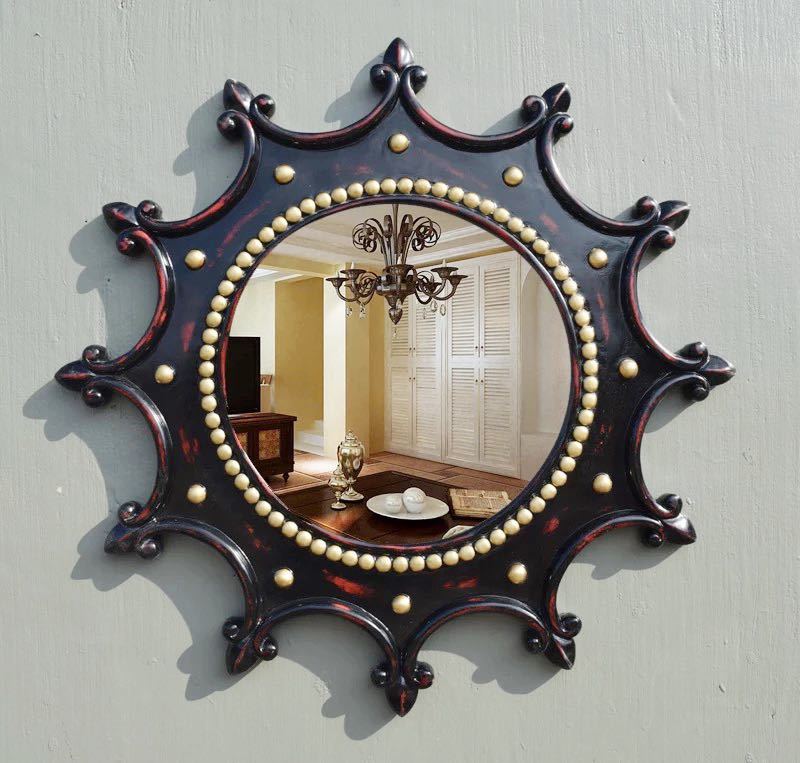 楽天市場】A025476豪華鏡 壁掛け鏡 アンティーク調 壁掛け 壁掛け