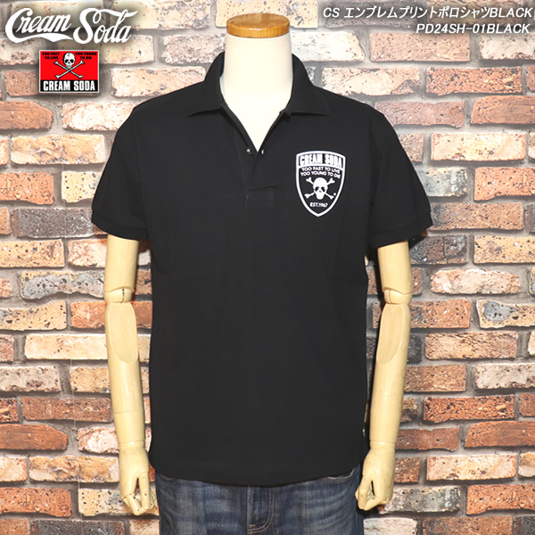✨ CREAM SODA クリームソーダ ボーリングシャツ トップス　黒 Cream Soda クリームソーダ ボーリングシャツ 刺繍 - メルカリ