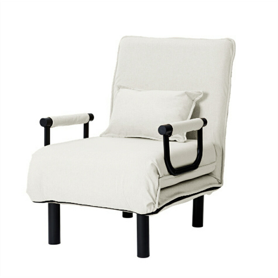 楽天市場】【ベージュ】折りたたみソファー ソファベッド 1人掛け 省