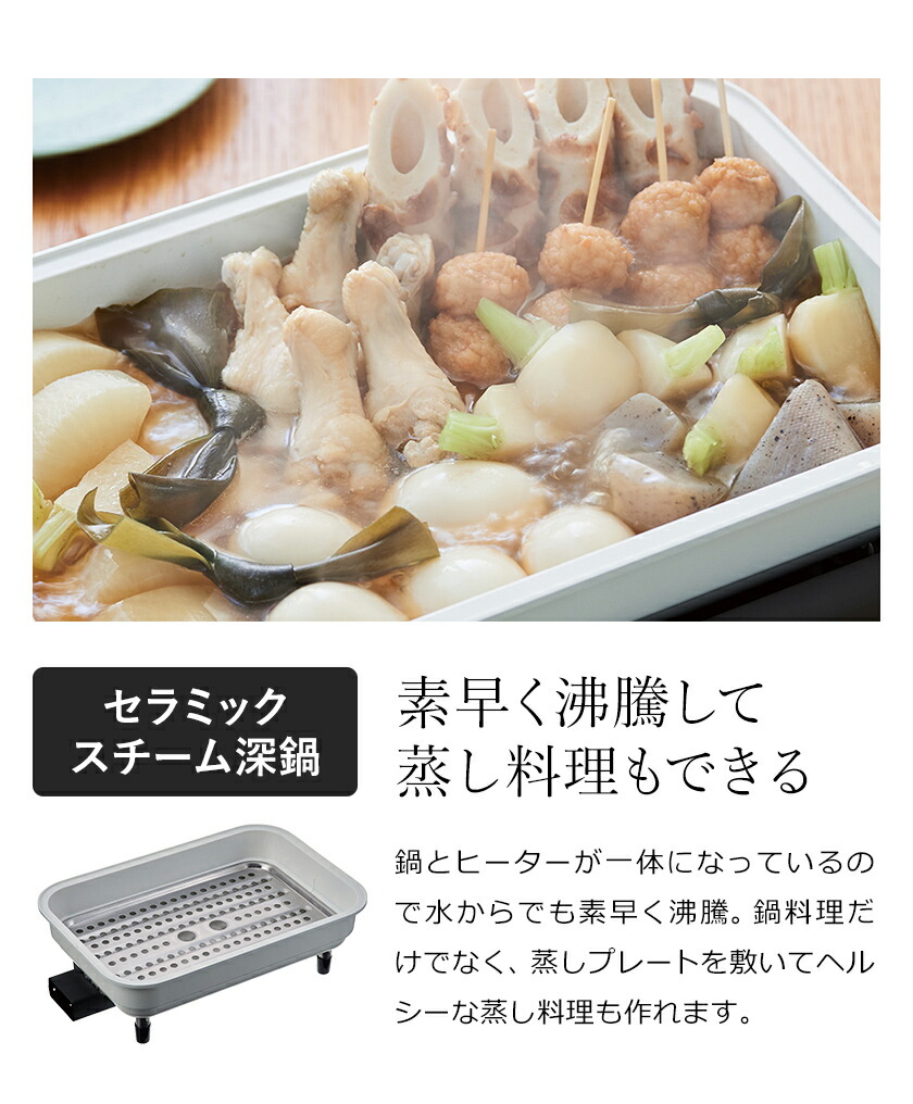 楽天市場】ホットプレート レコルト【2大特典付き】プレート2枚セット