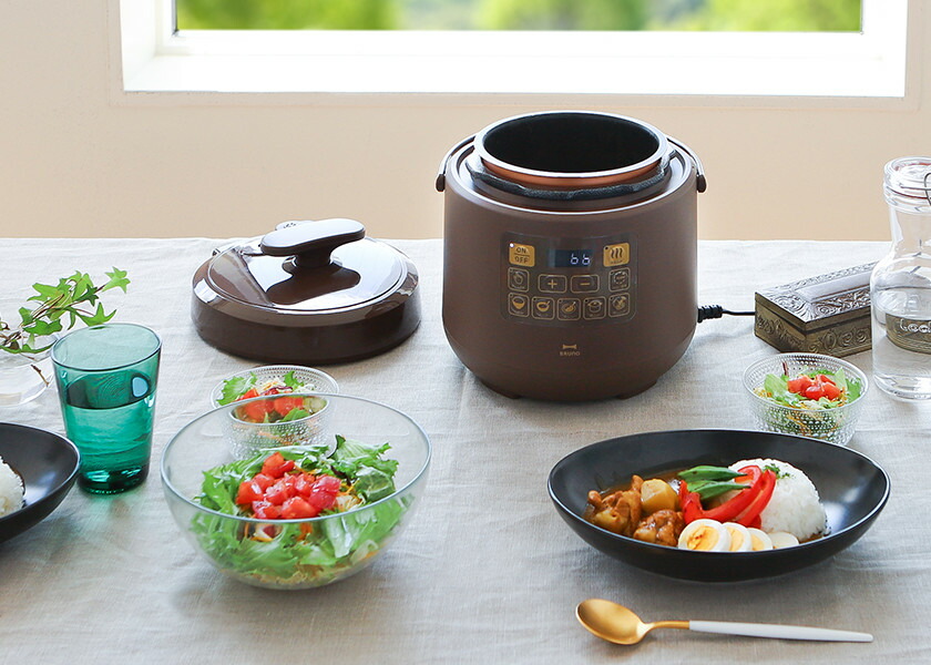 楽天市場】【特典付き】ブルーノ 圧力鍋 電気 時短 圧力なべ 1.5L