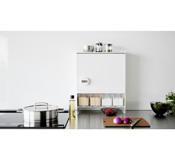 楽天市場】［ 前が開く 隠せる調味料ラック タワー ］山崎実業 tower