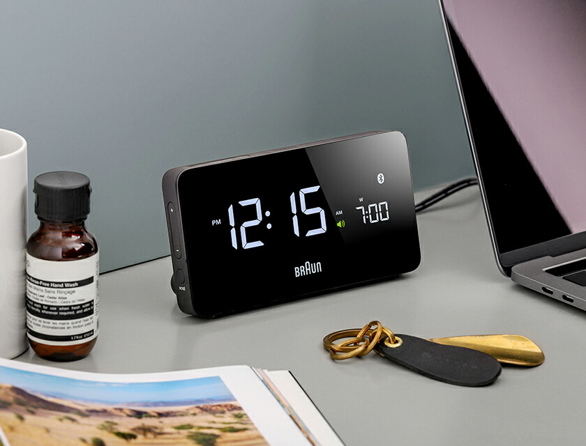 楽天市場】【国内正規品】置き時計 置時計 ブラウン デジタル おしゃれ