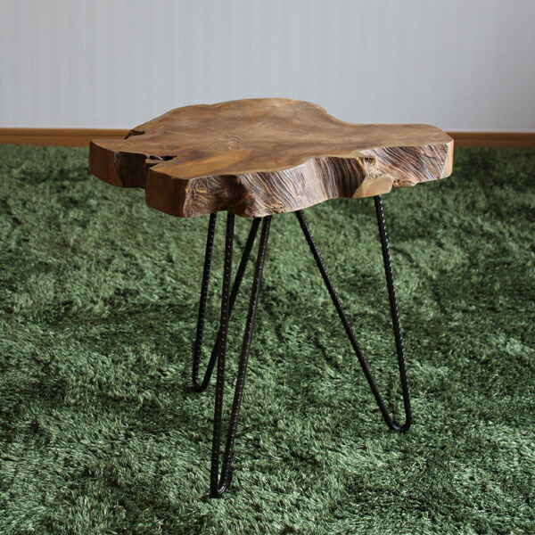 楽天市場】サイドテーブル 切り株ヴィンテージデザイン ラフさが魅力約